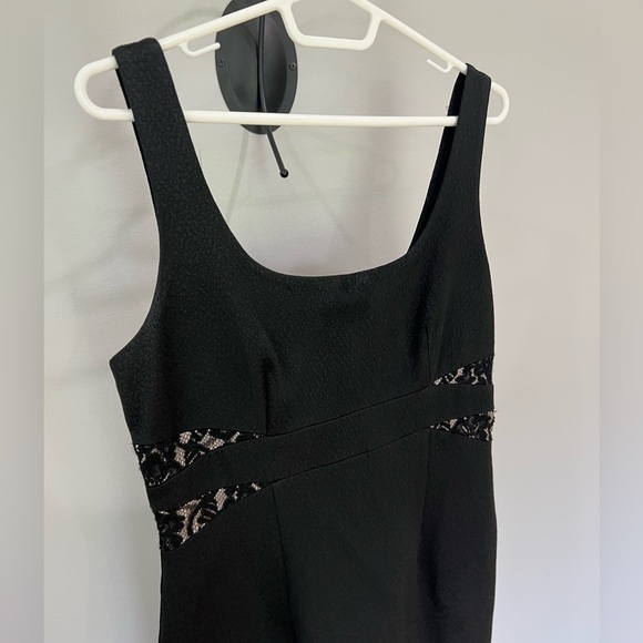 David Meister Black & nude lace detail sleeveless formal cocktail dress size 10 - Picture 4 of 9